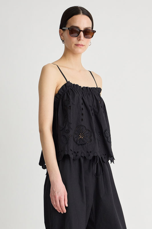 EMBROIDERED CAMI
