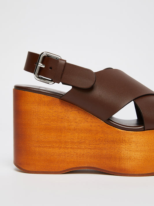 LEATHER WOOD CLOG