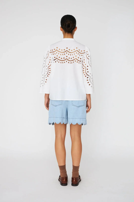 EMBROIDERED ANGLAISE SHIRT