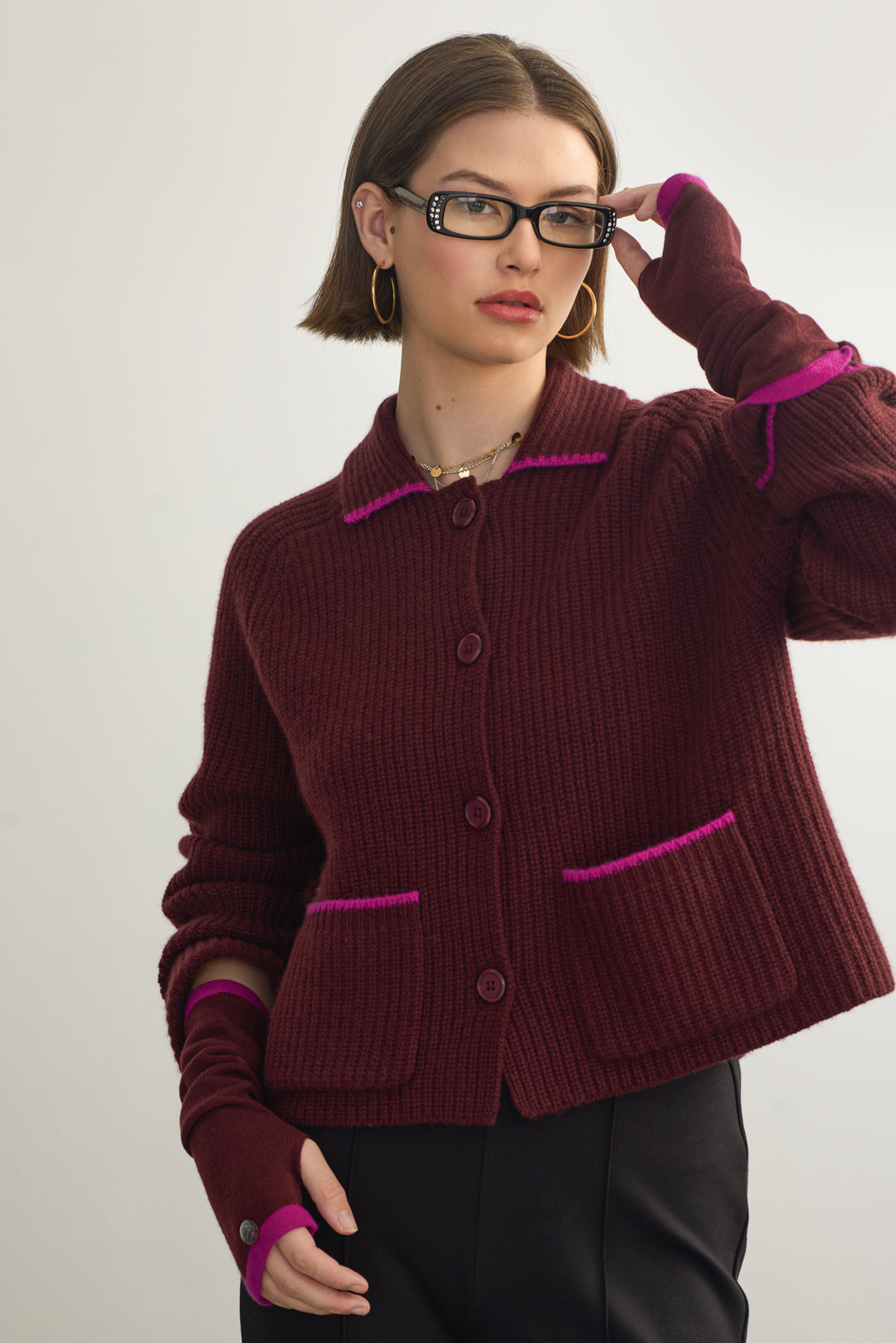 Inverness Jacket, Port/Magenta