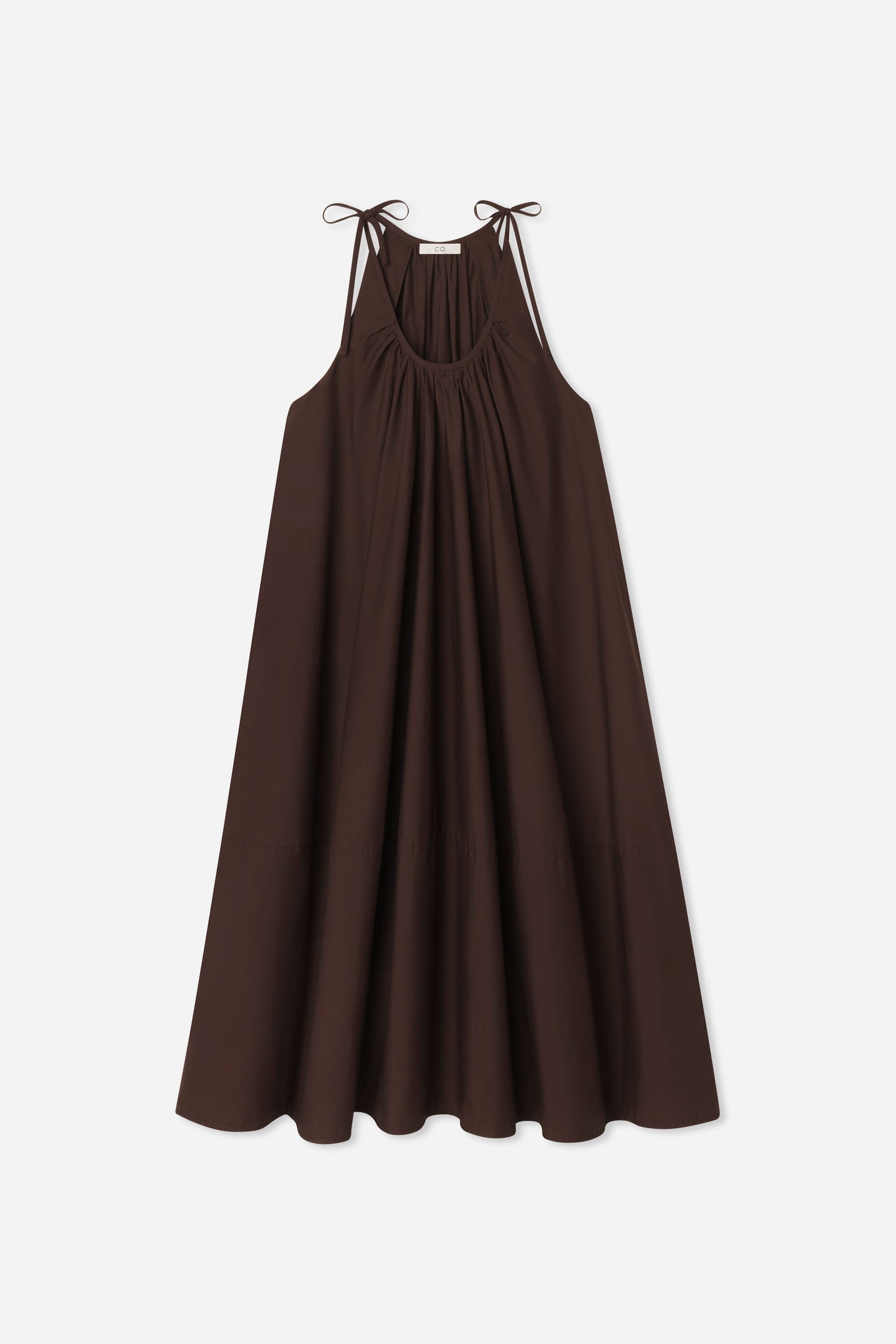 GATHERED HALTER DRESS