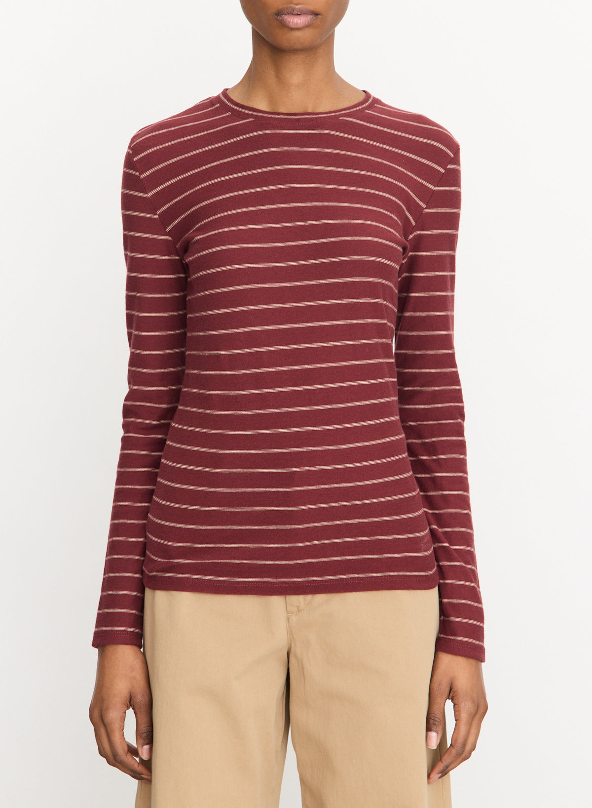 Stripe l/s Crew