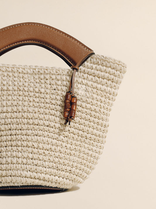 SMALL WOVEN SHOPPER