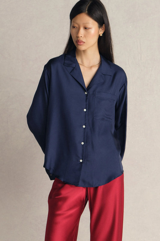NOTCH COLLAR SHIRT