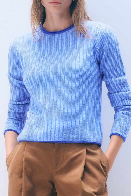 Cashmere Textured Crew