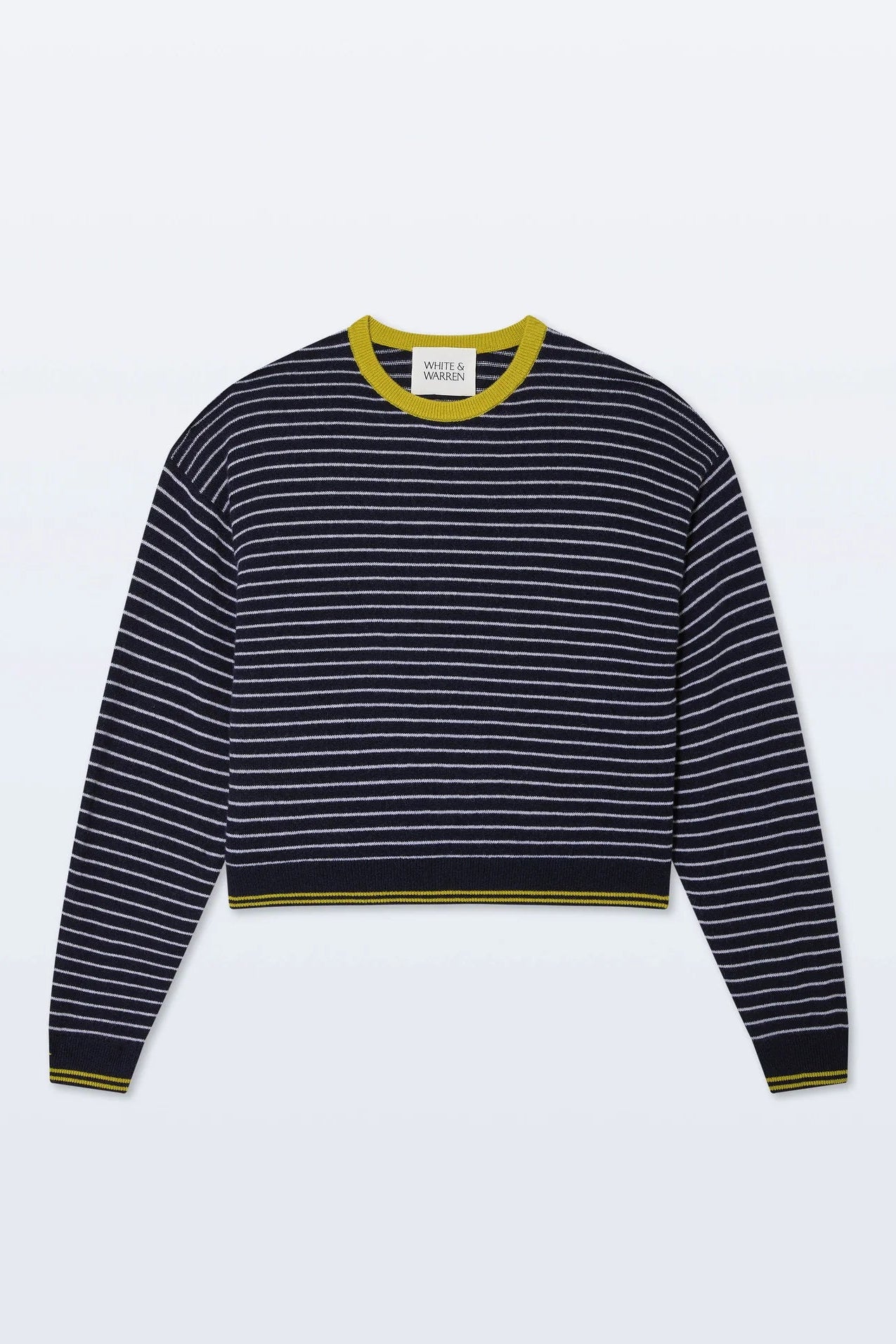 STRIPED CASHMERE CREWNECK