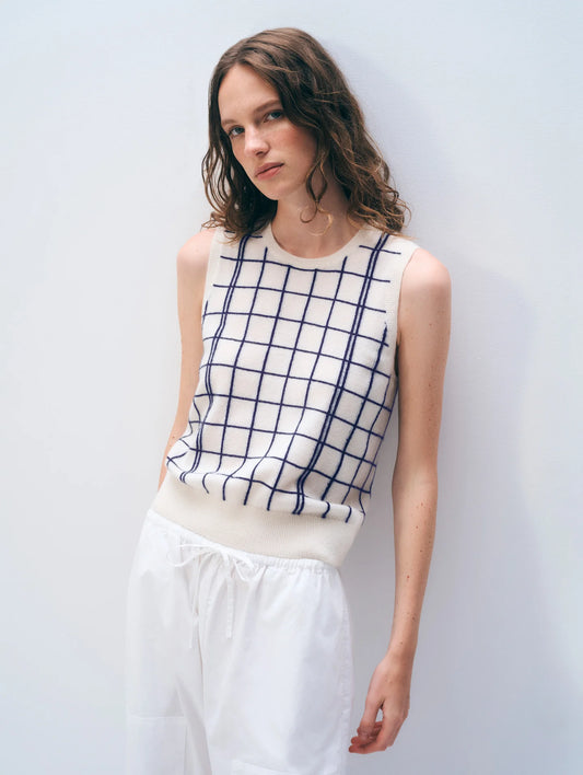Windowpane Vest