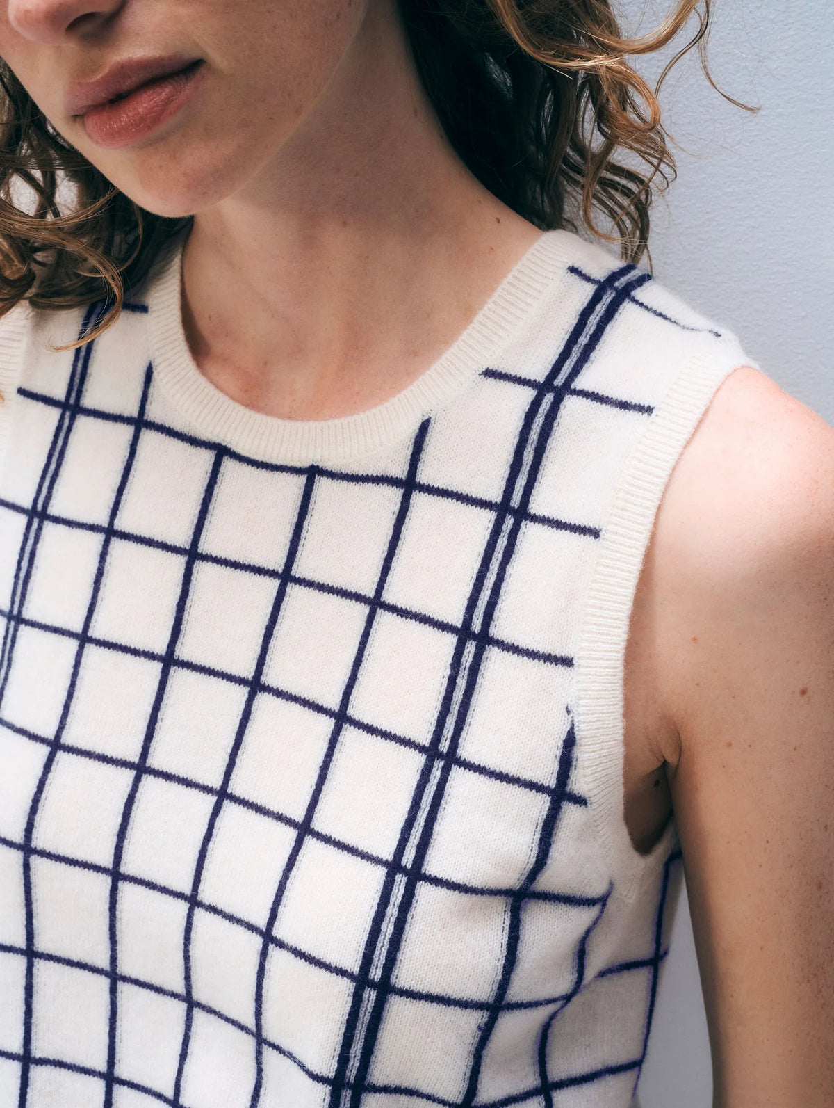 Windowpane Vest
