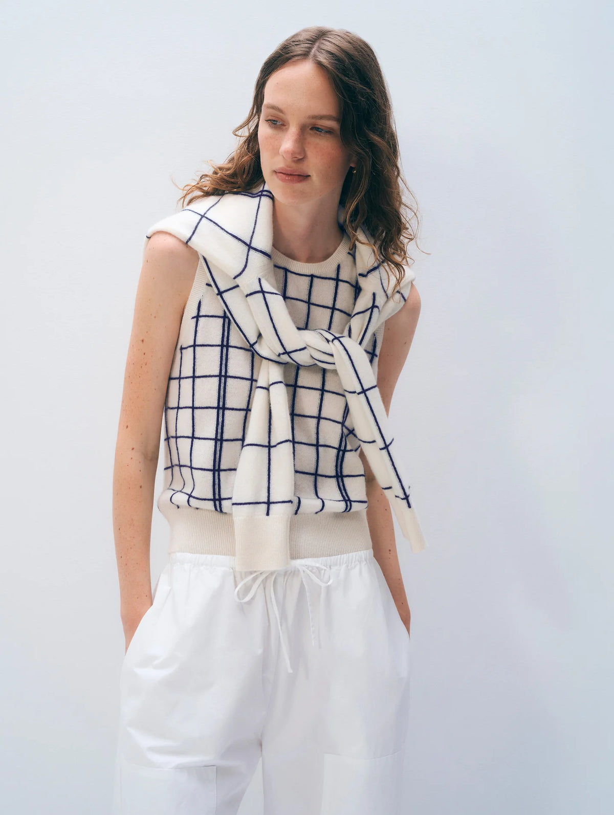 Windowpane Vest