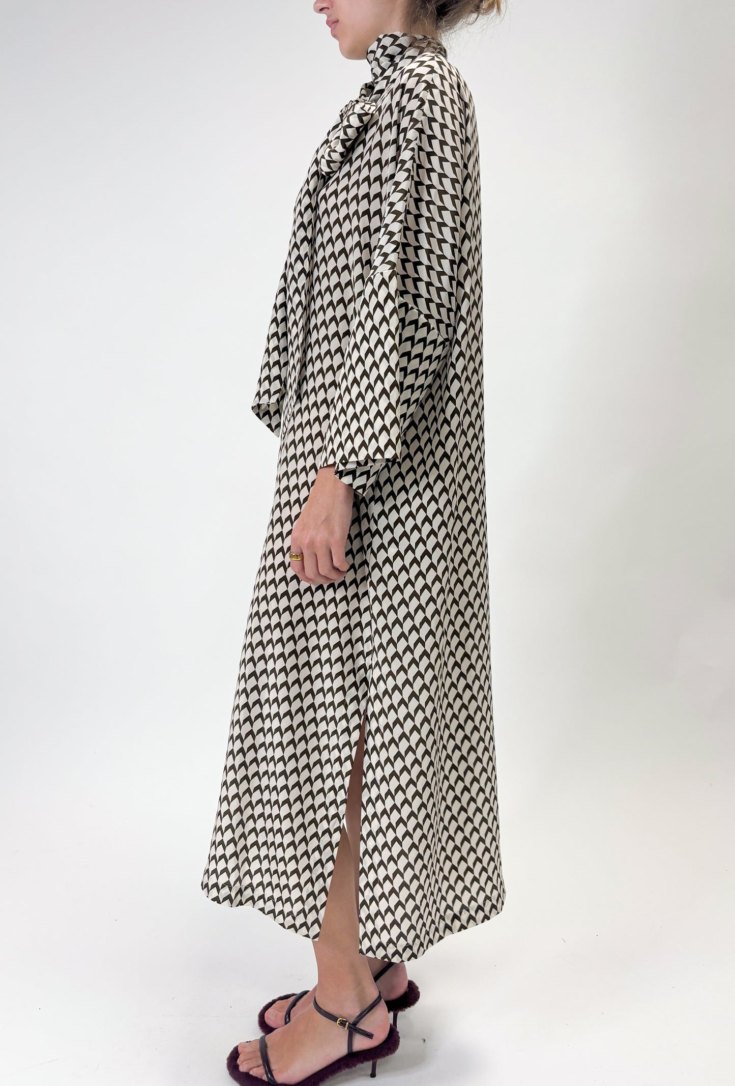 SILK TIE DRESS