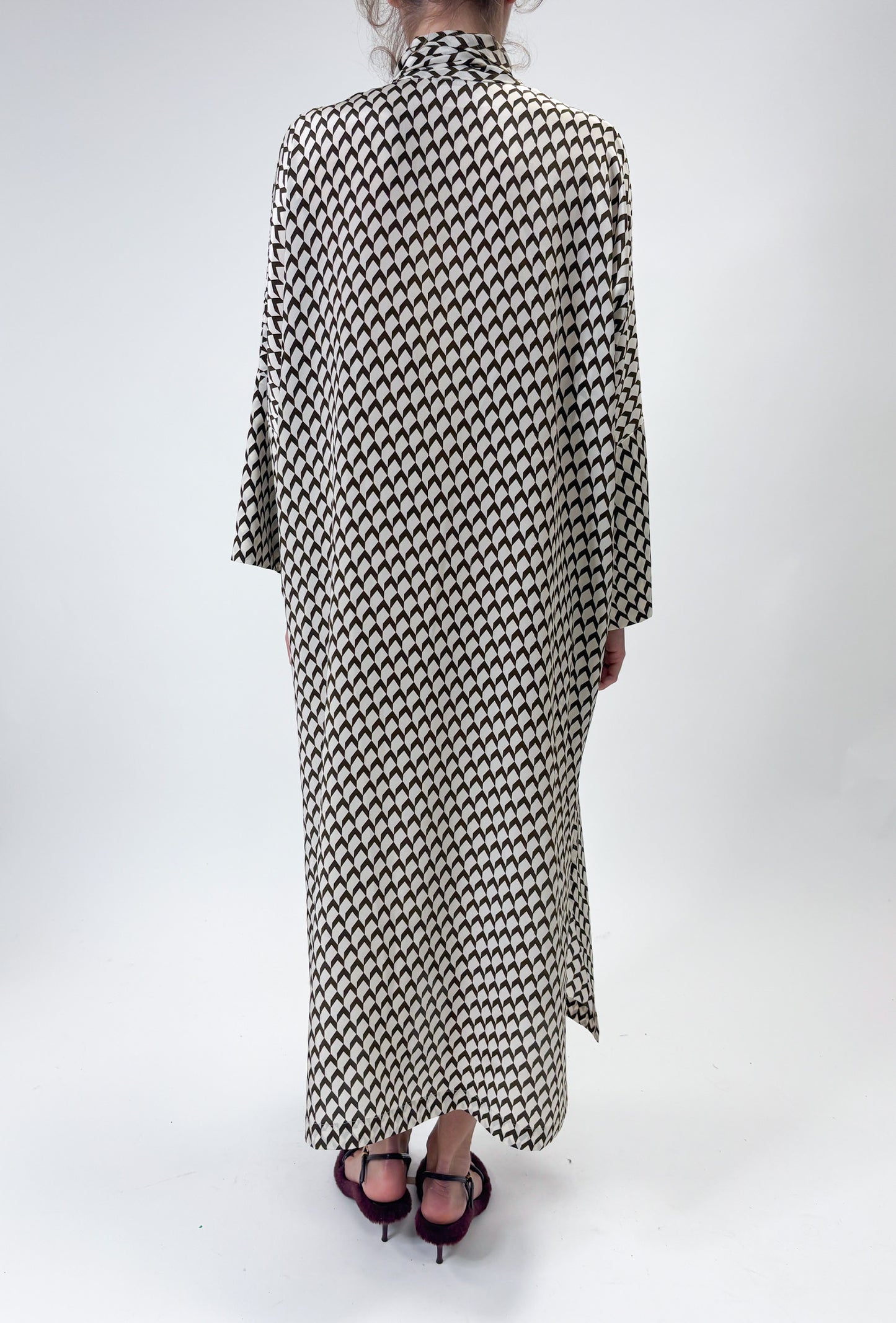 SILK TIE DRESS