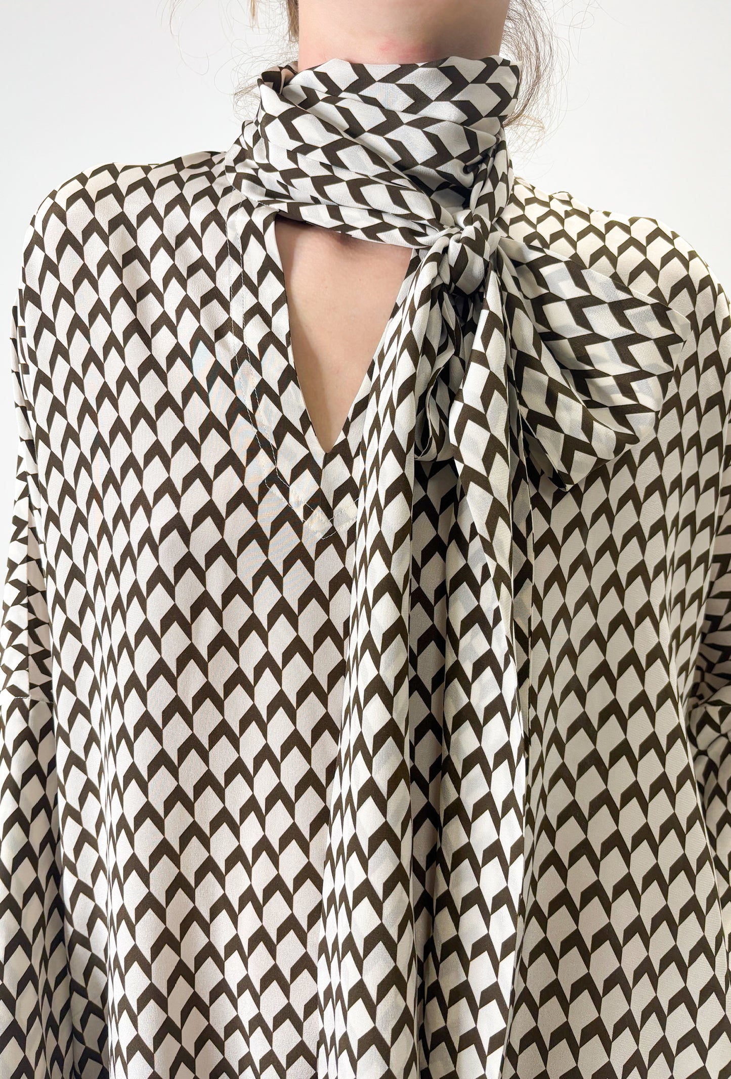 SILK TIE DRESS