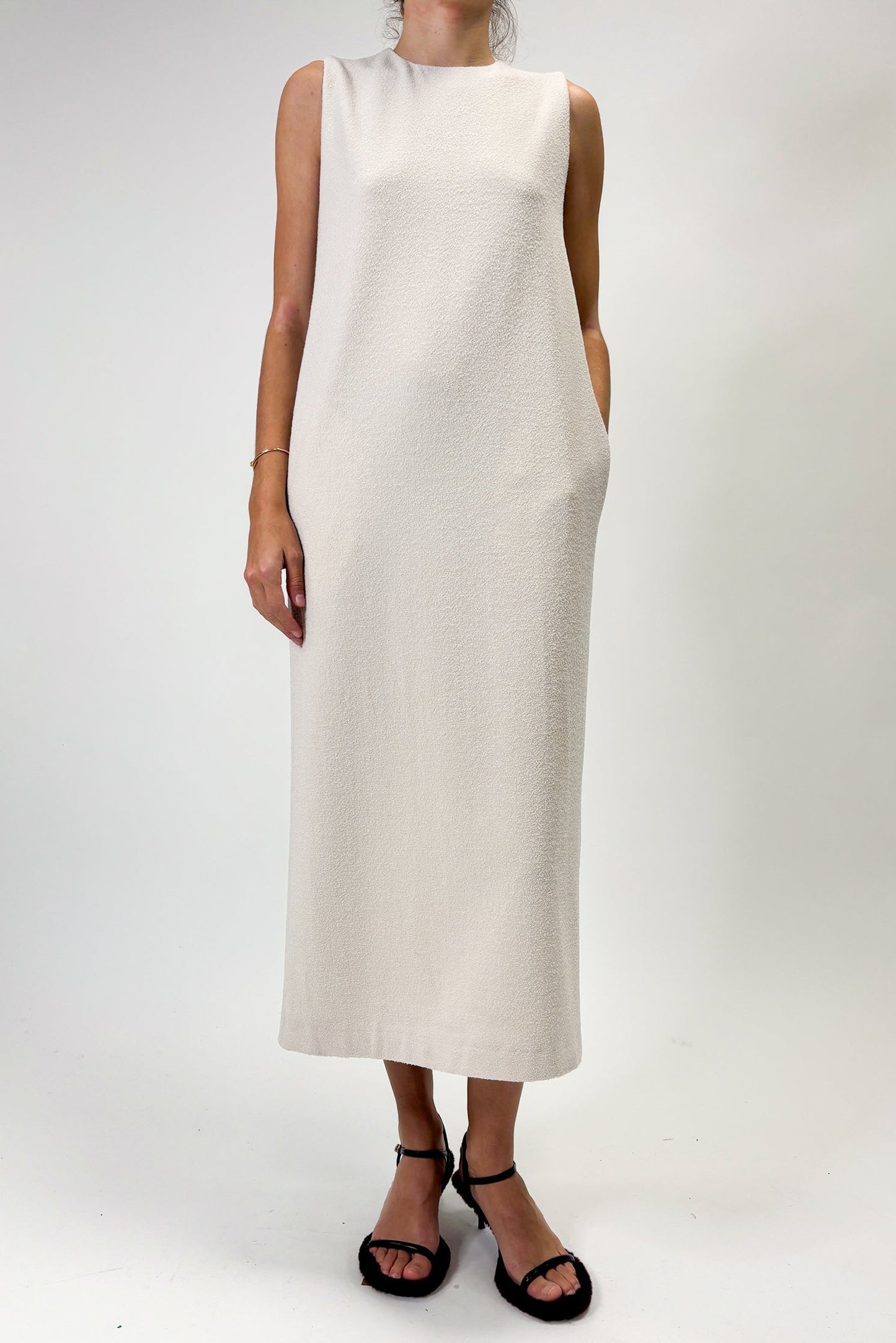 BOUCLE SHIFT DRESS
