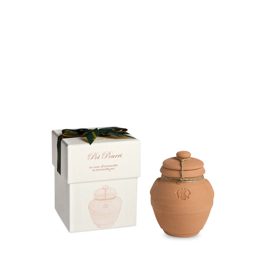 POT POURRI IN TERRACOTTA JAR SM