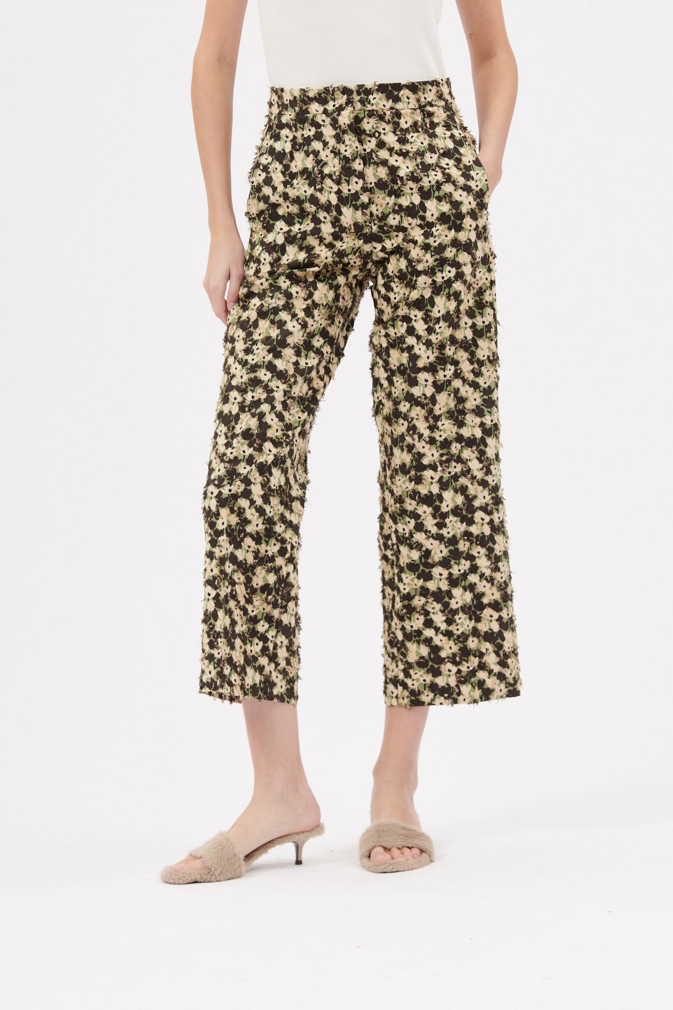FLOCKED PANTS