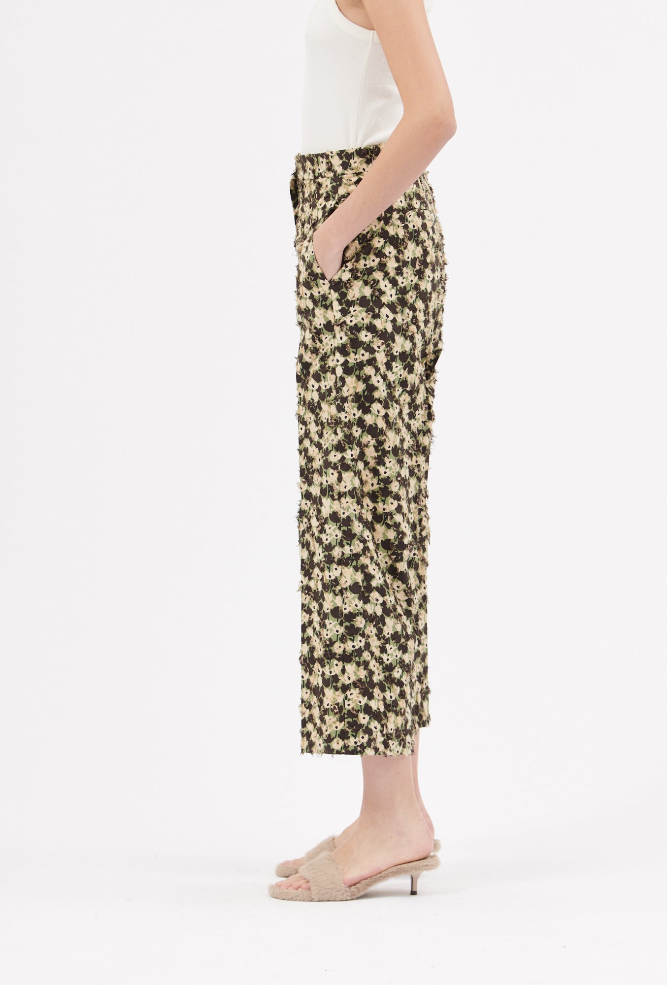 FLOCKED PANTS