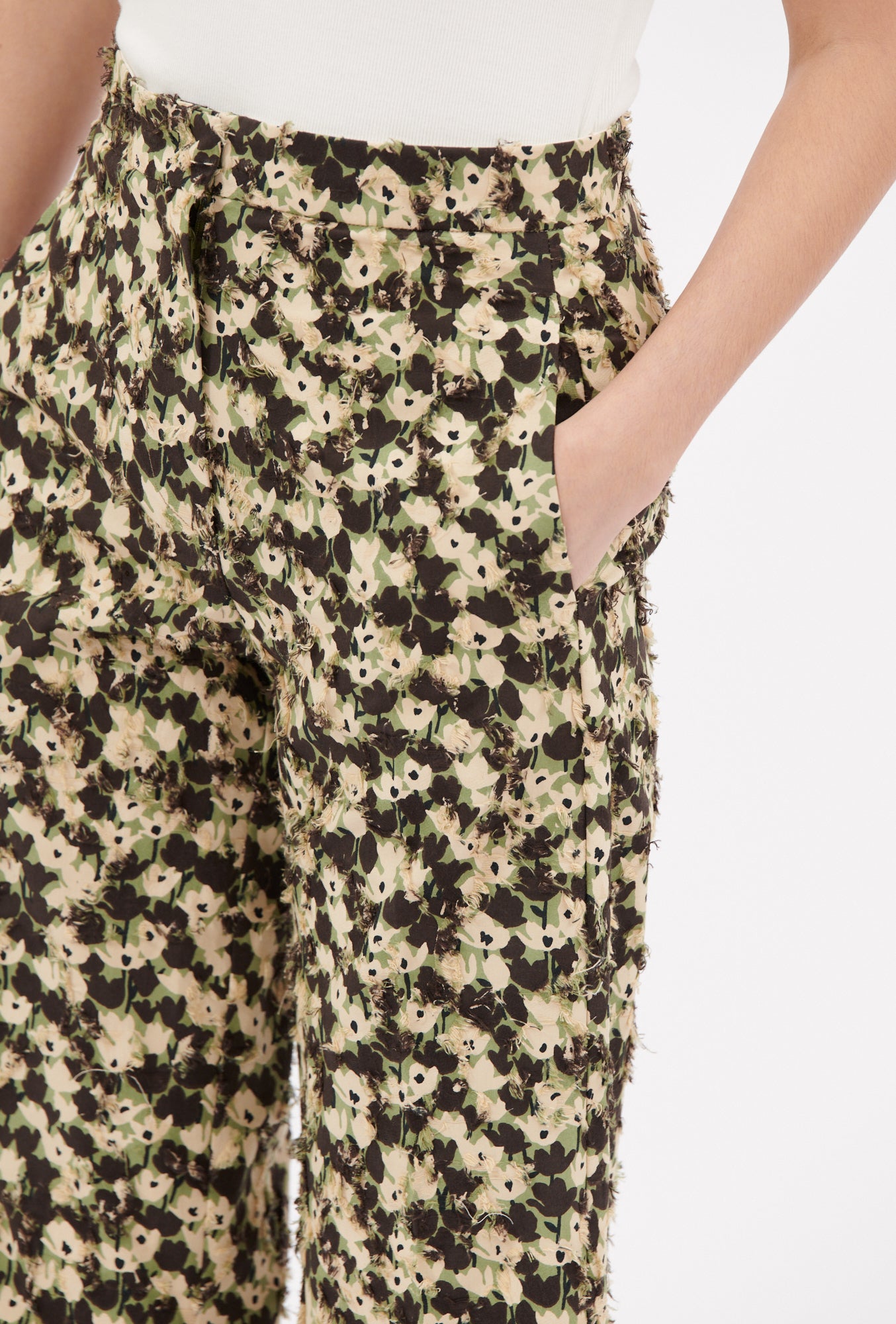 FLOCKED PANTS