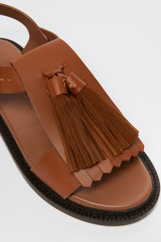 TASSEL LEATHER SANDAL