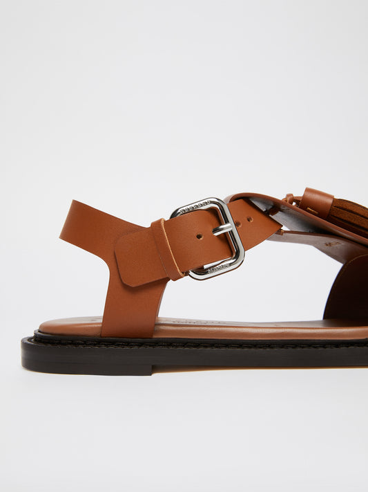 TASSEL LEATHER SANDAL