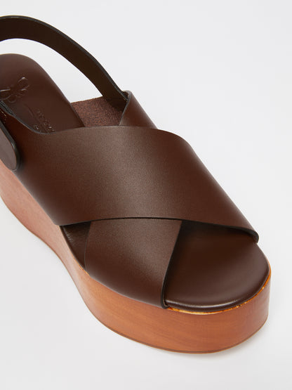 LEATHER WOOD CLOG