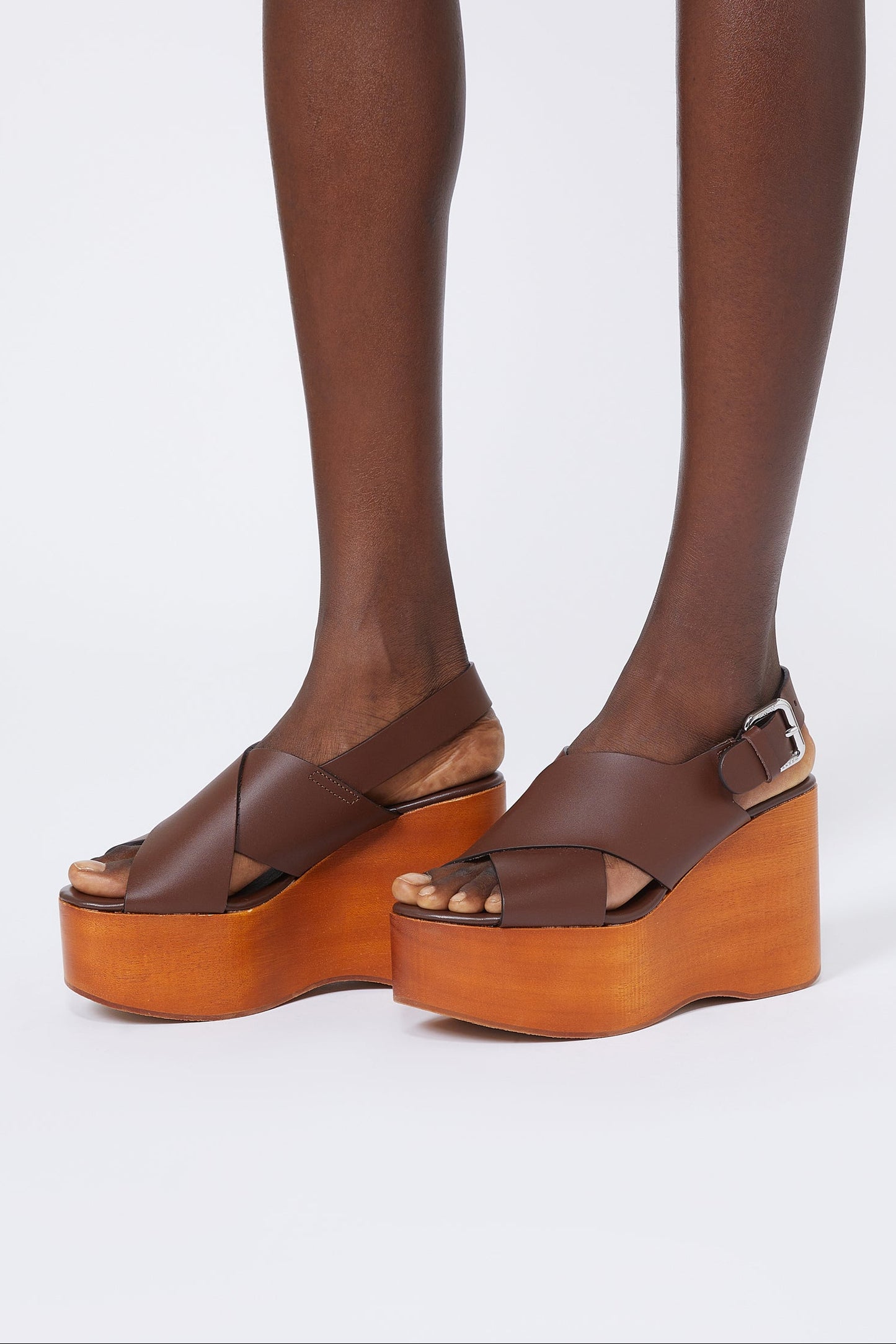 LEATHER WOOD CLOG