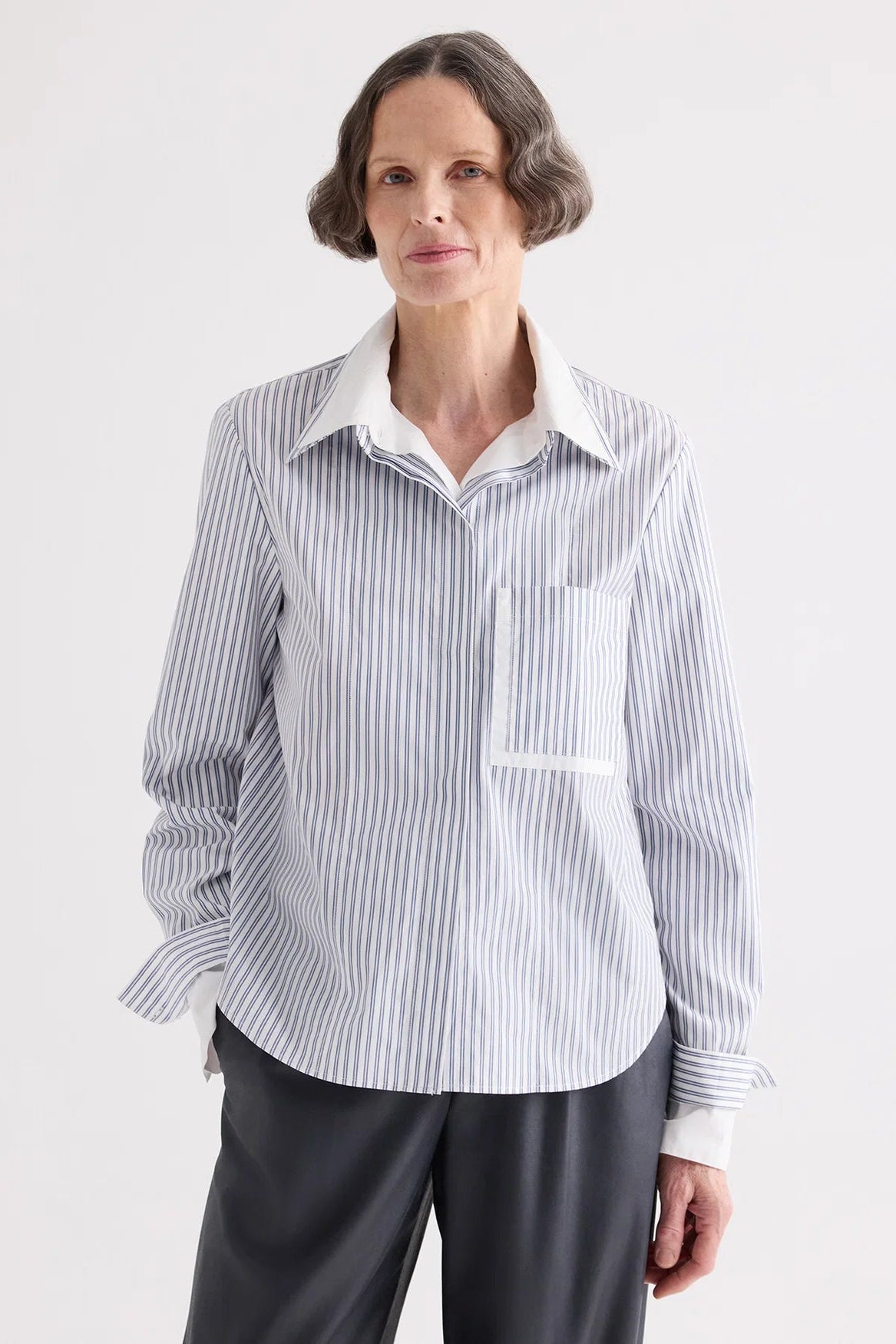 DOUBLE LAYER BOYFRIEND SHIRT