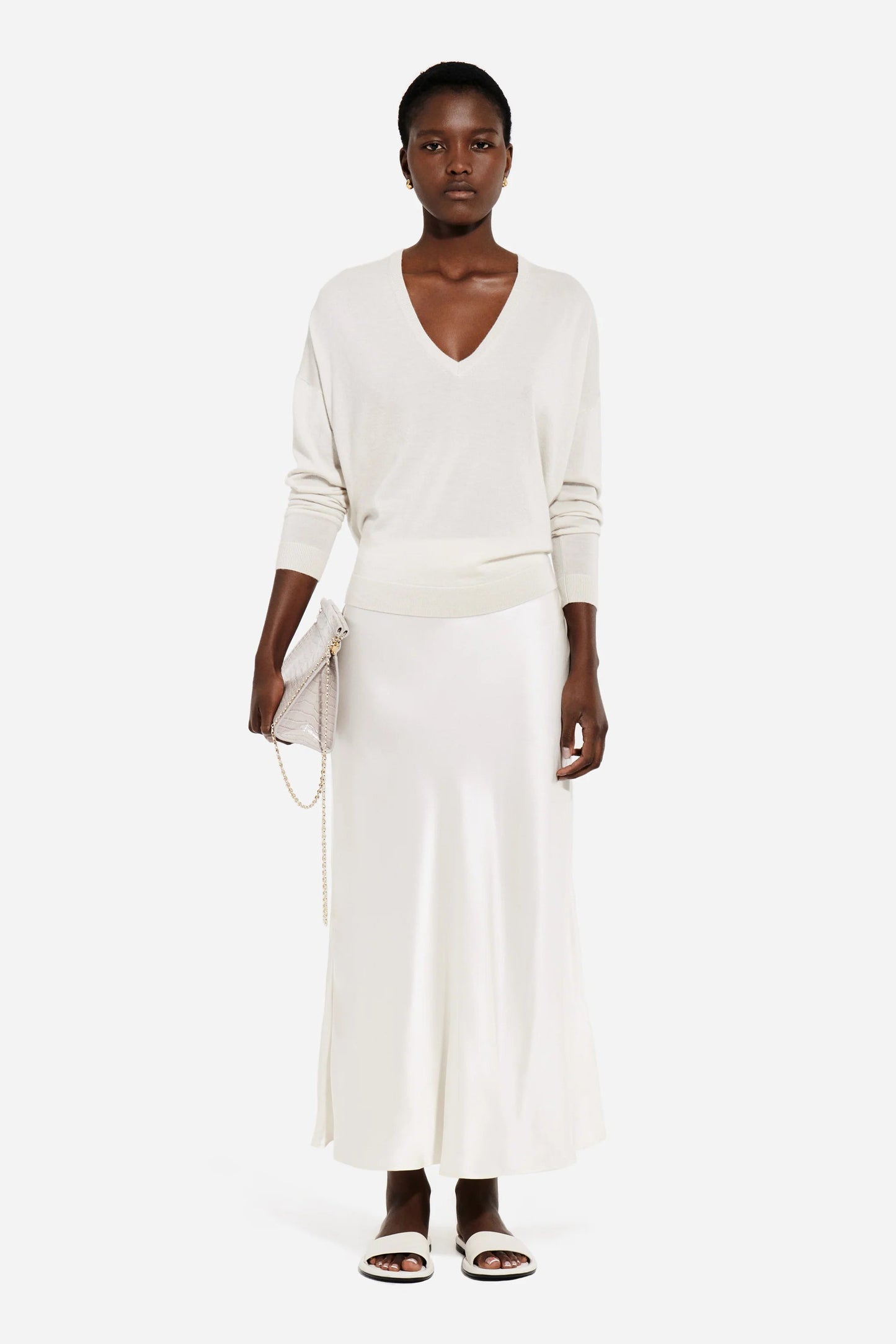 SILK SLIP SKIRT