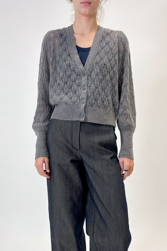 POINTELLE CARDIGAN
