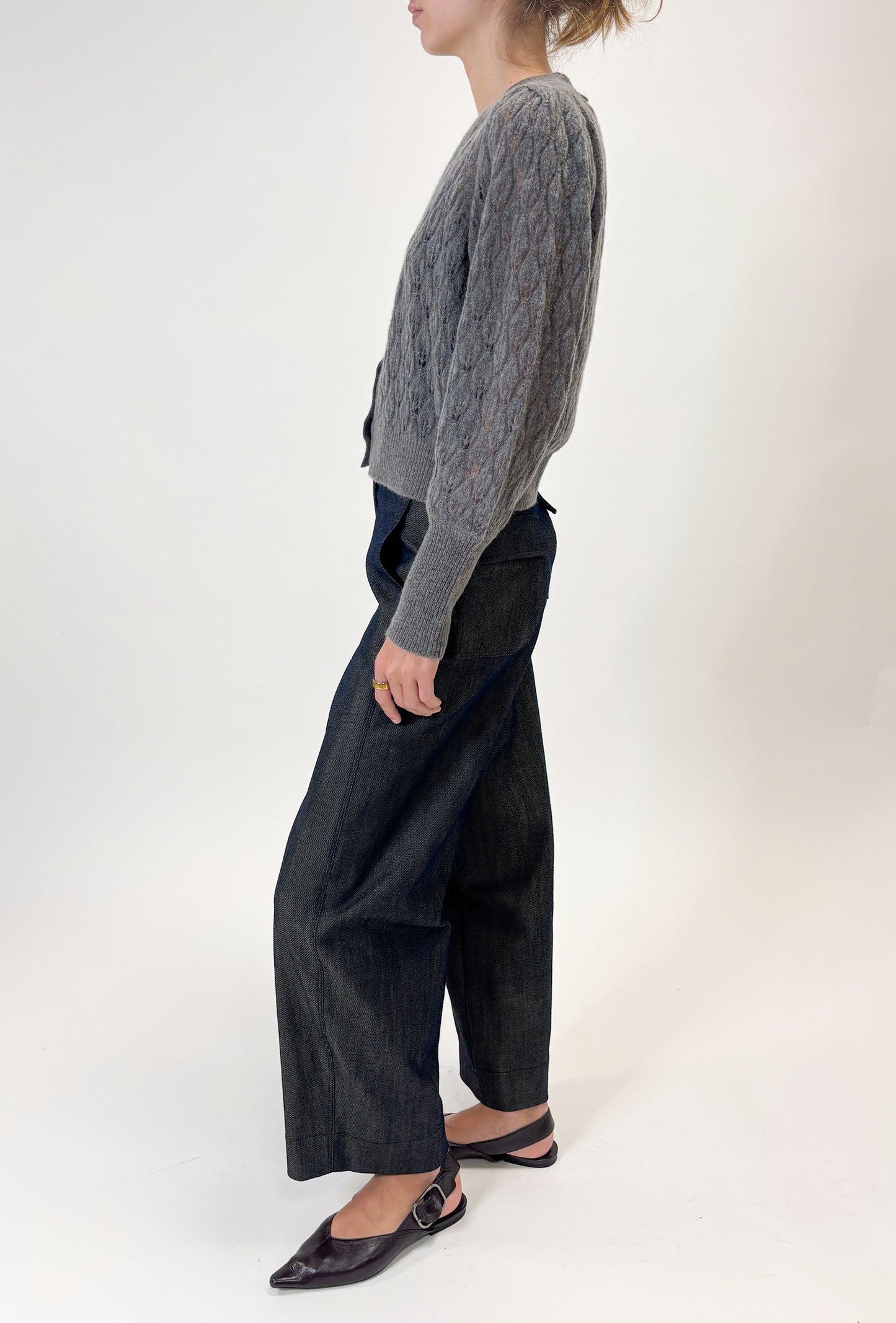 POINTELLE CARDIGAN