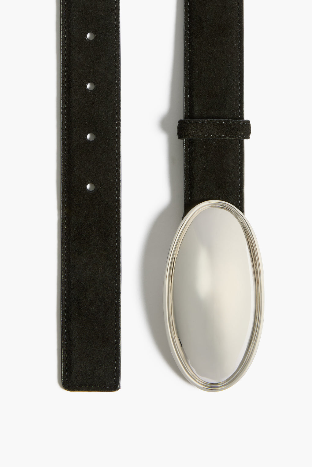 Oval buckle belt