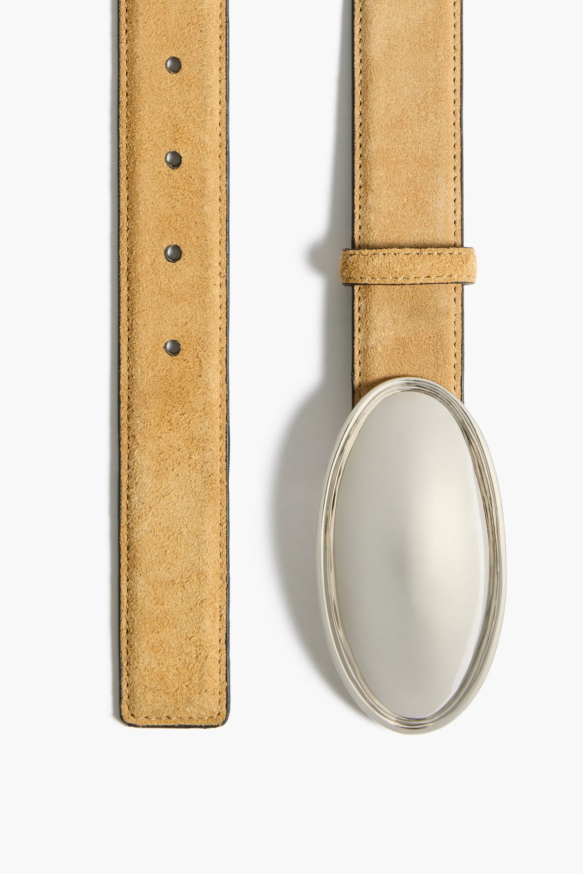 Oval buckle belt