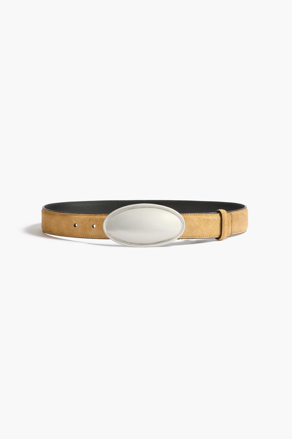Oval buckle belt