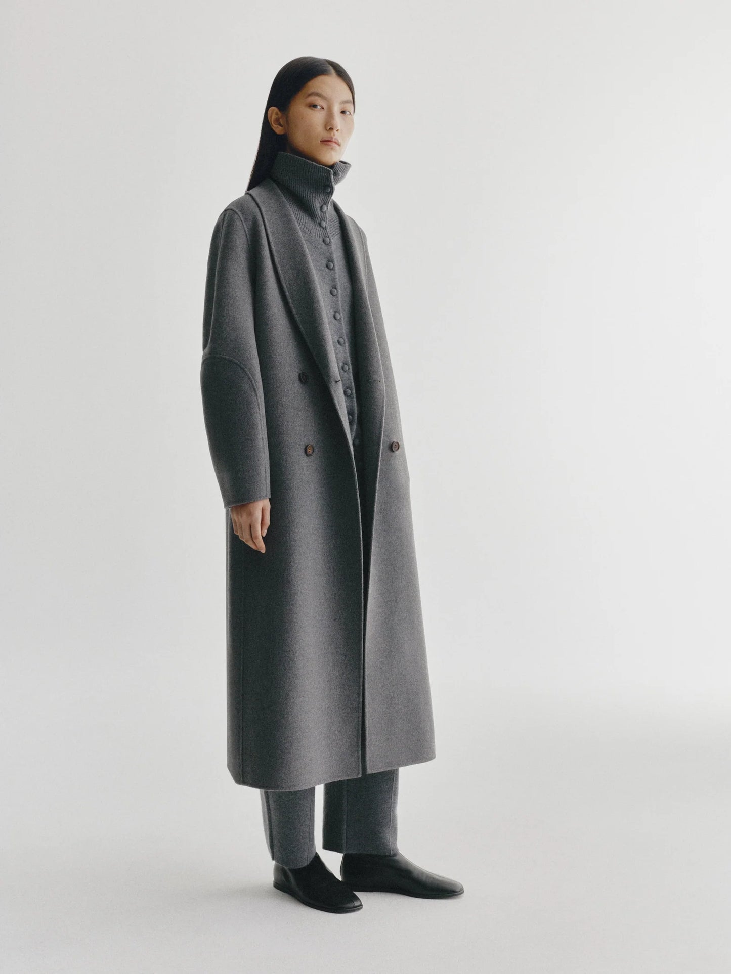 DOUBLE SHAWL COAT