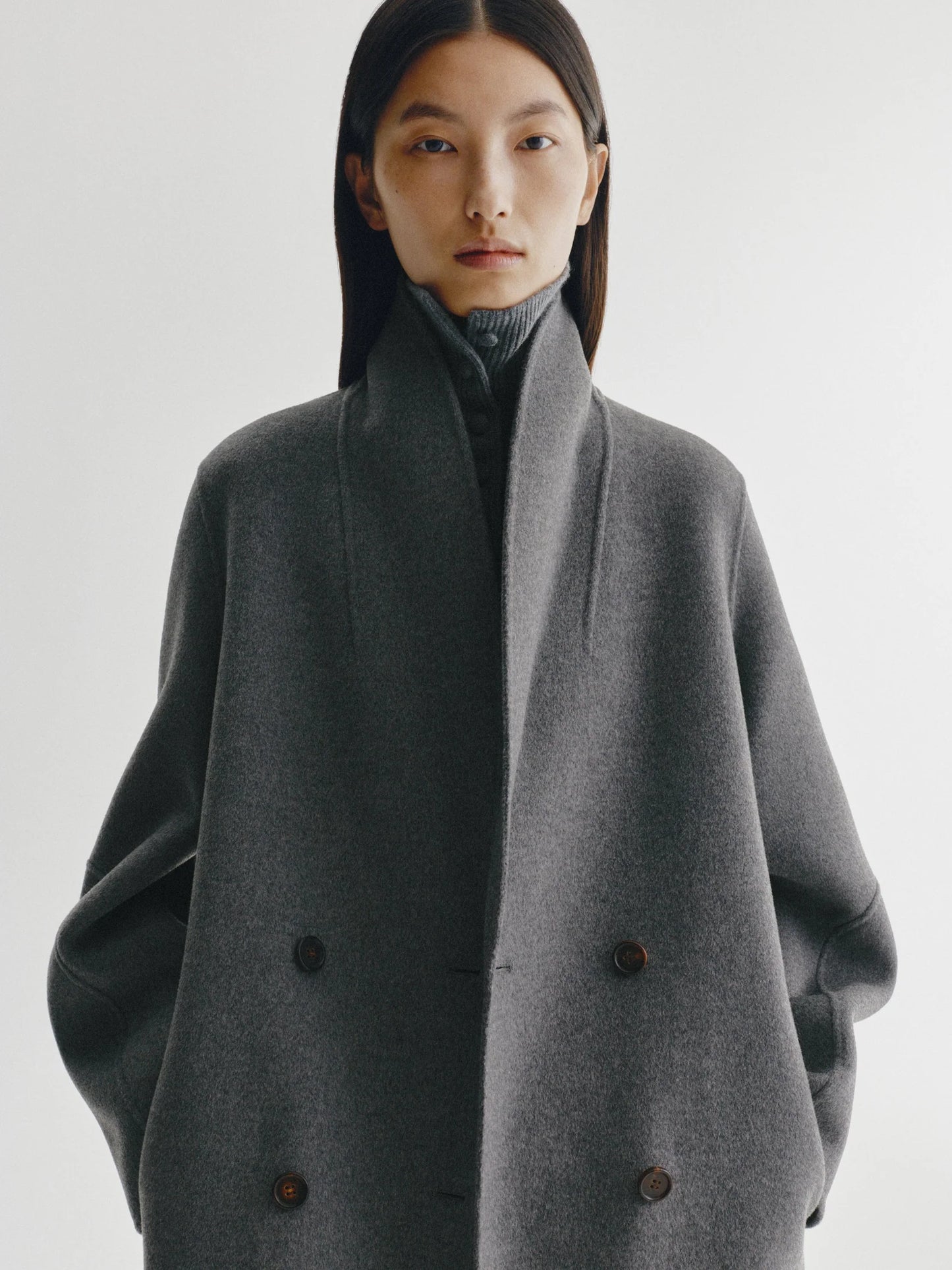 DOUBLE SHAWL COAT