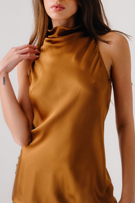 UNA COWLED HALTER