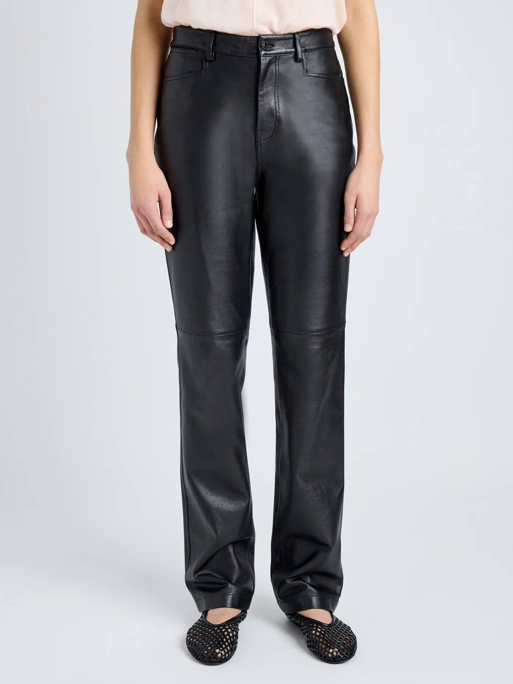 MAXINE PANT IN LIGHTWEIGHT LEATHER
