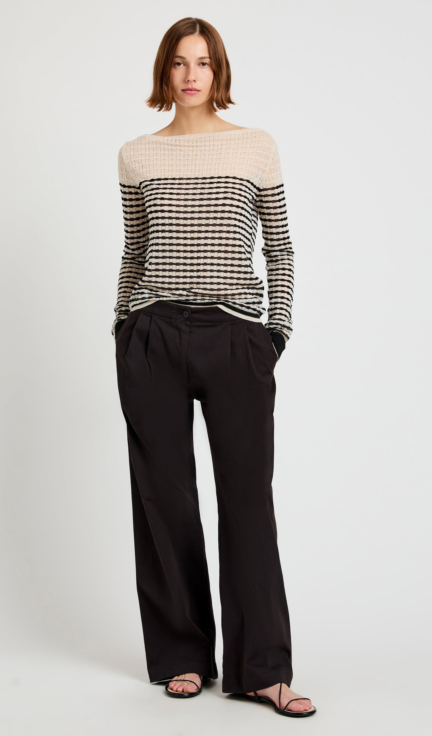 Britta Sweater in Breton Stripe