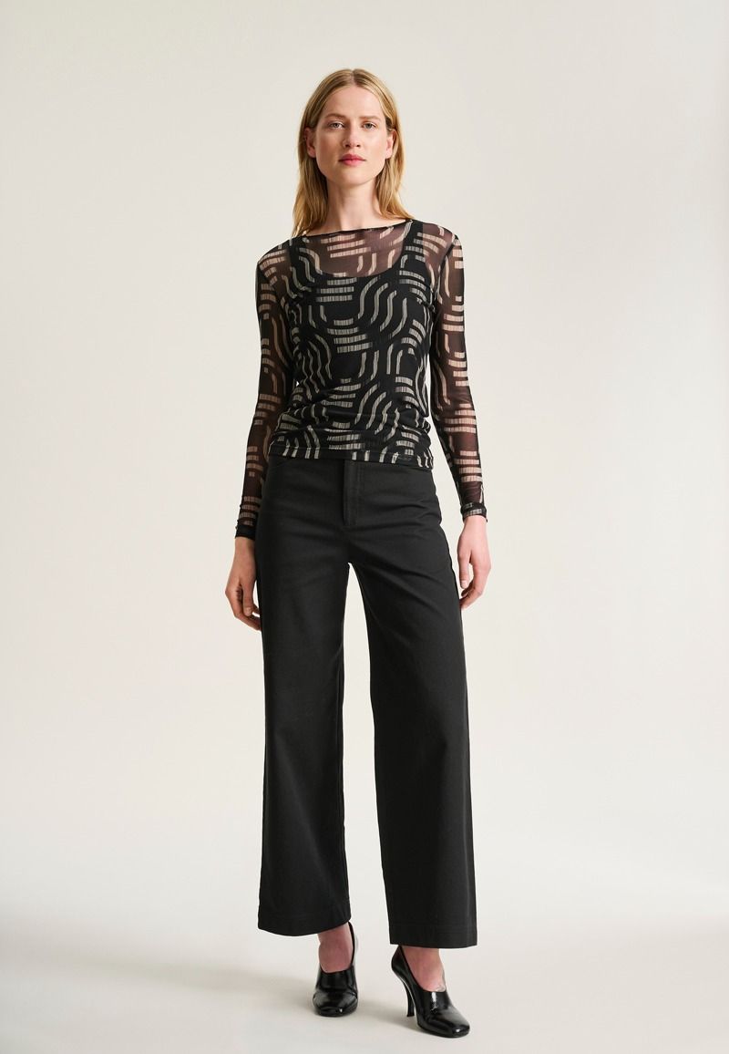 Wavy Fukasi Mesh Shirt