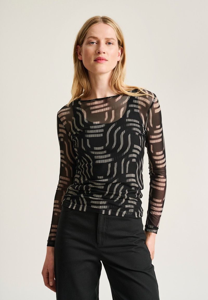 Wavy Fukasi Mesh Shirt