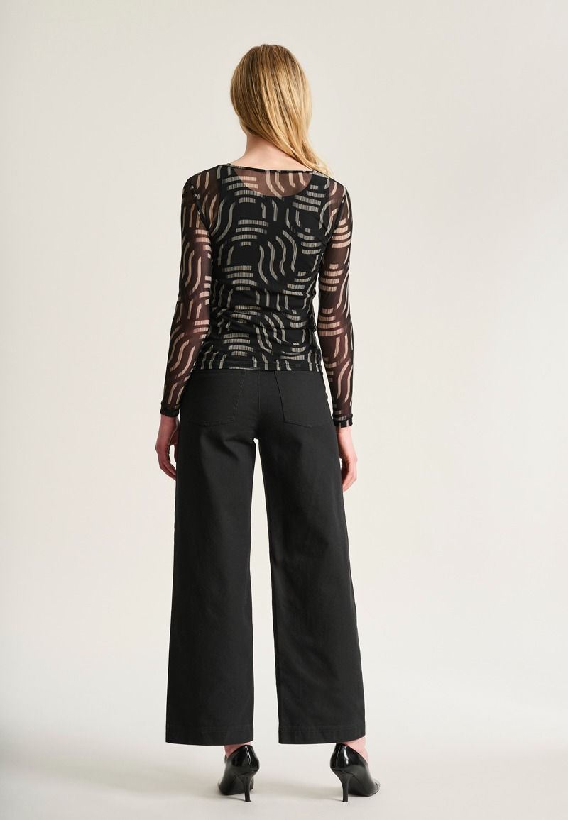 Wavy Fukasi Mesh Shirt