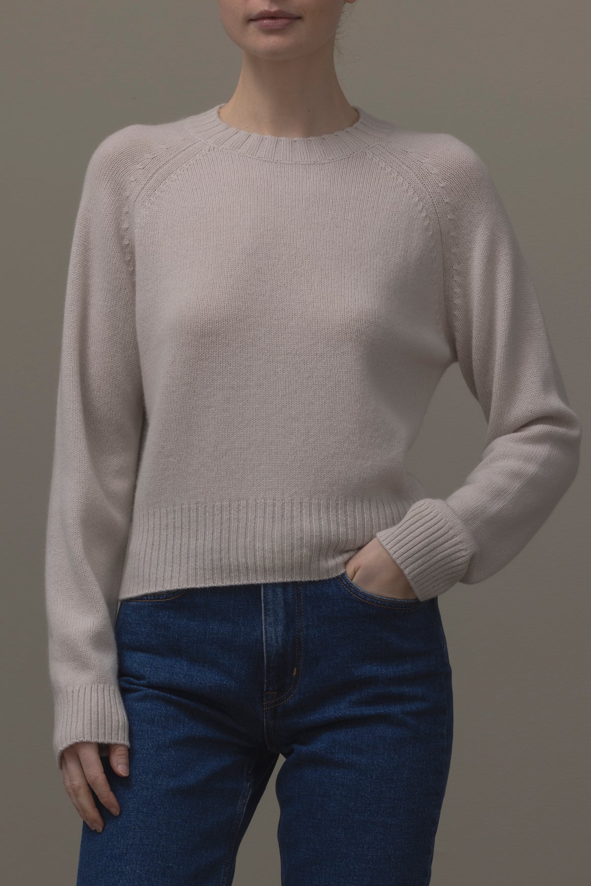 Cashmere Tee l/slv
