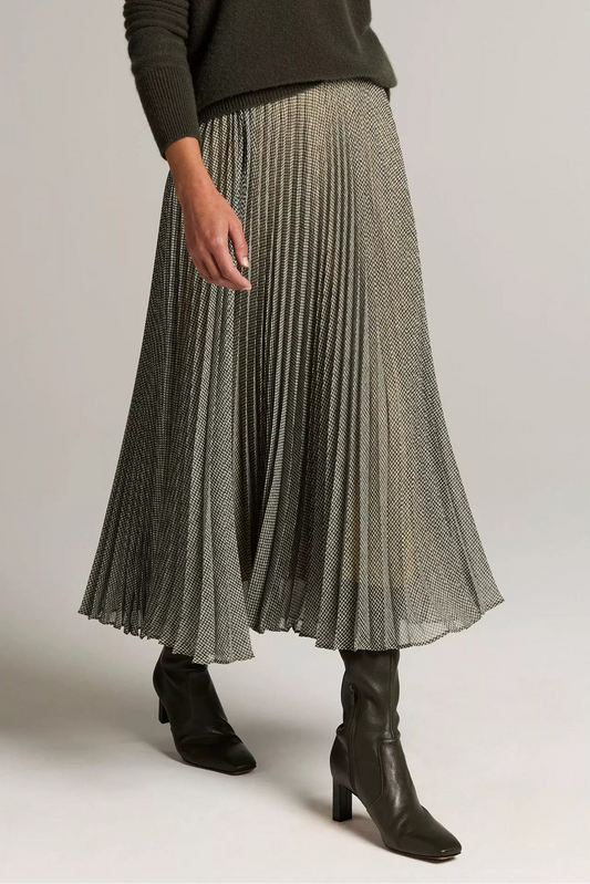 SHEER HOUNDSTOOTH SKIRT