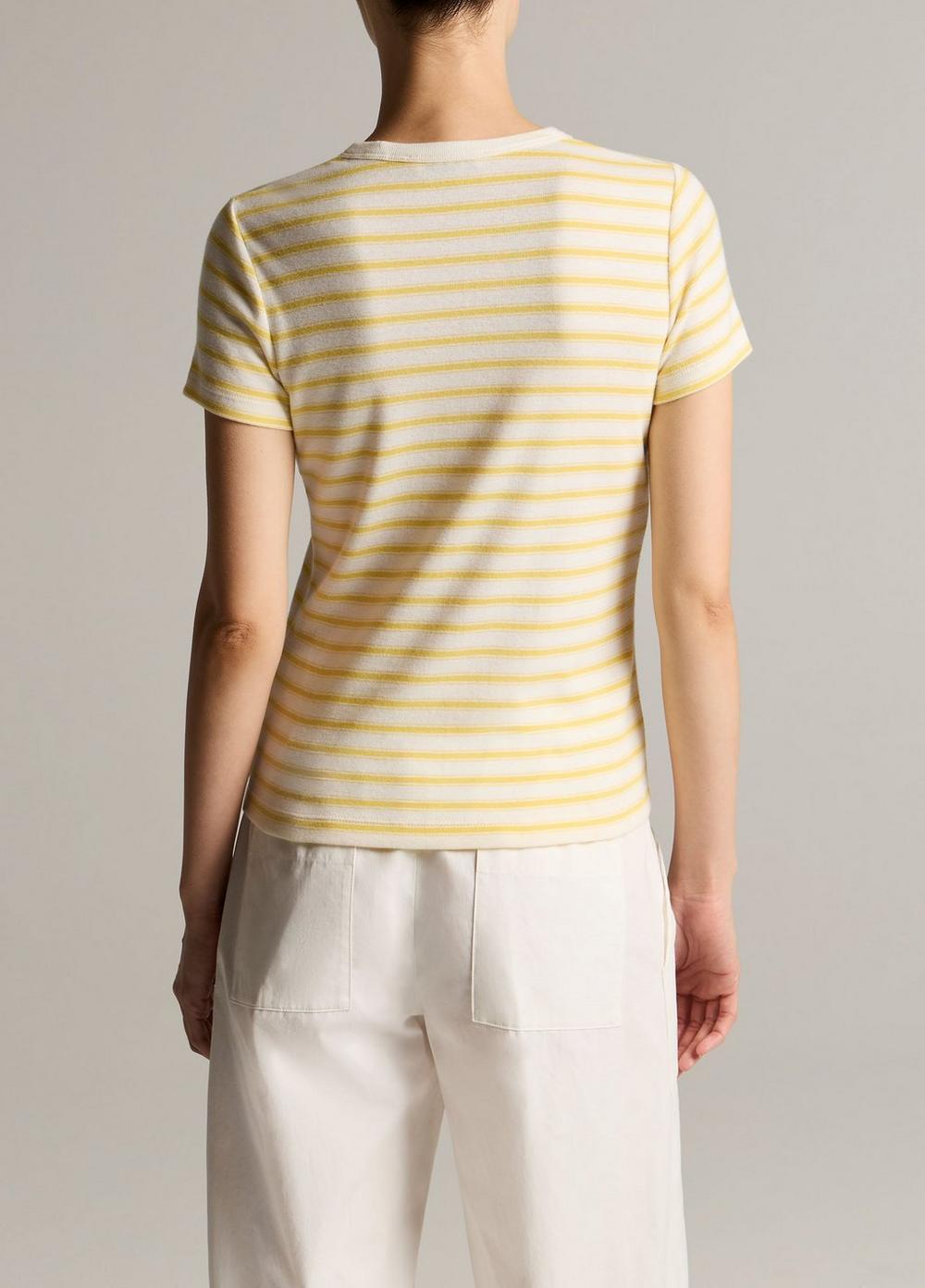STRIPED SHRUNKEN TEE