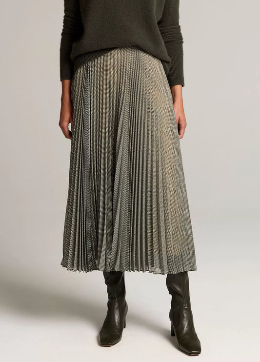 SHEER HOUNDSTOOTH SKIRT