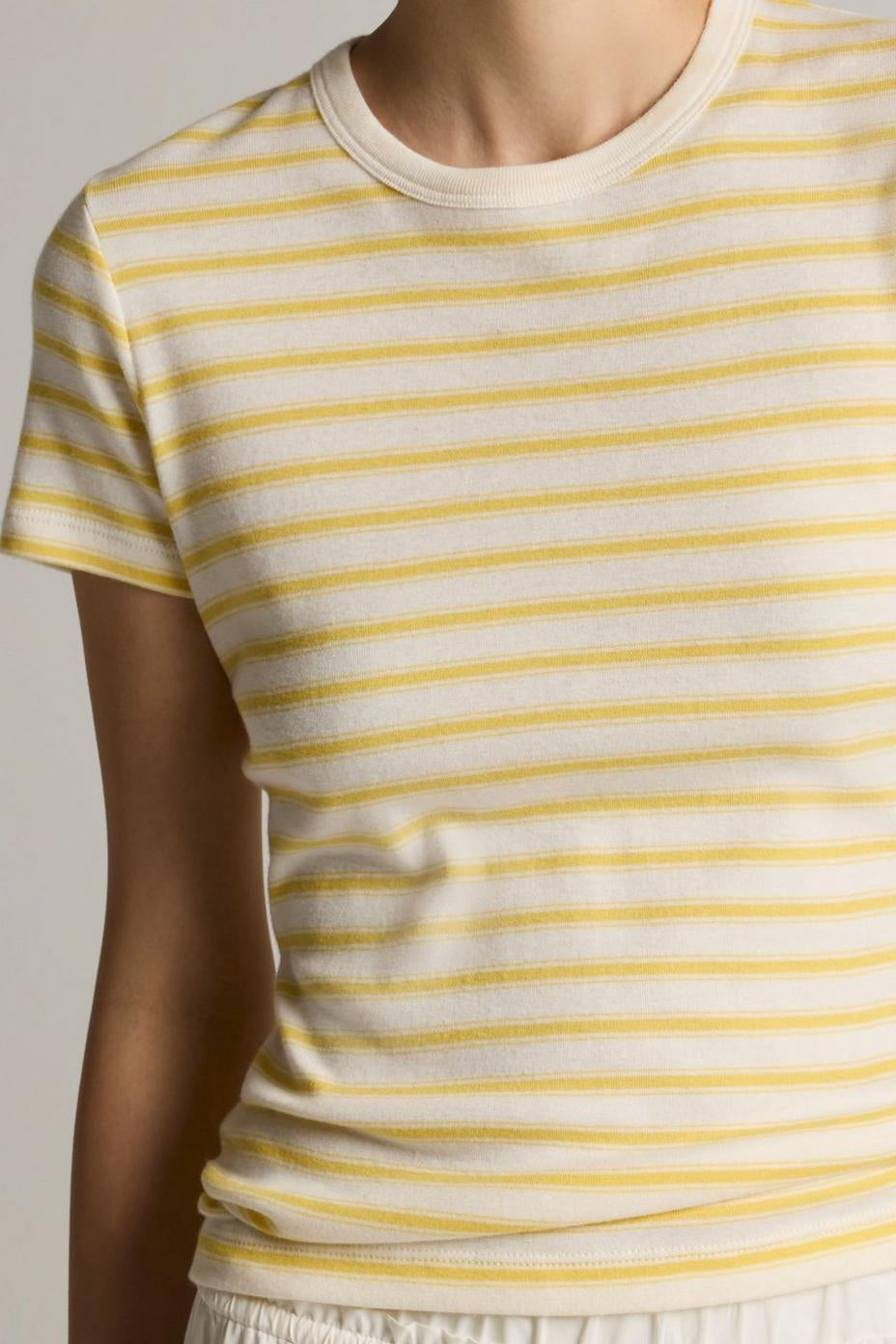 STRIPED SHRUNKEN TEE