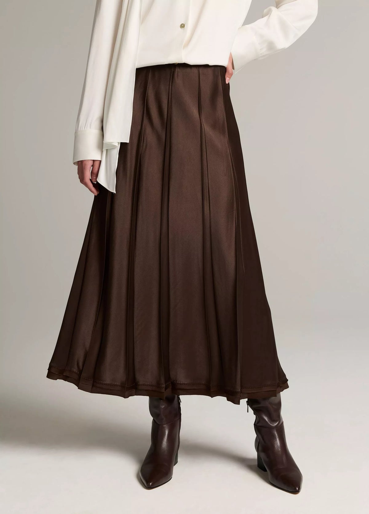 Creased Pleated Skirt