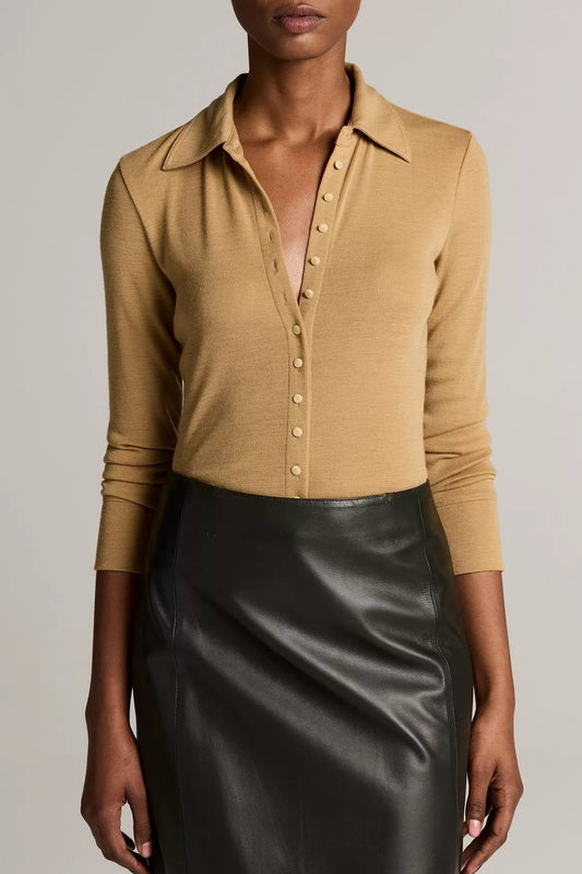 COLLARED CARDIGAN