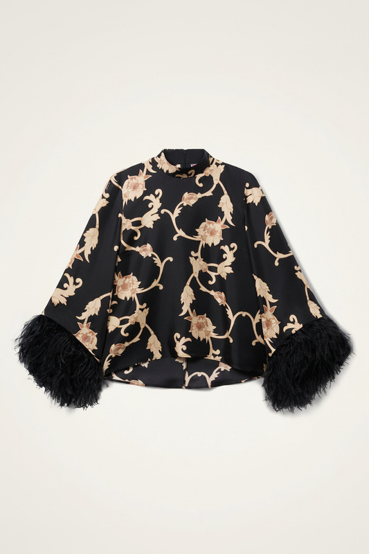 Feather Cuff Blouse - 2:3