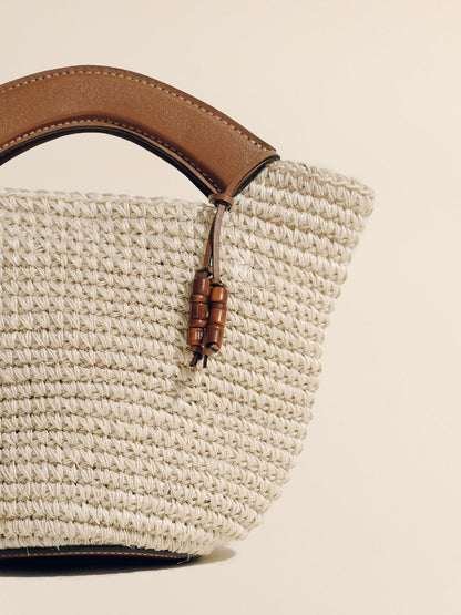 SMALL WOVEN SHOPPER