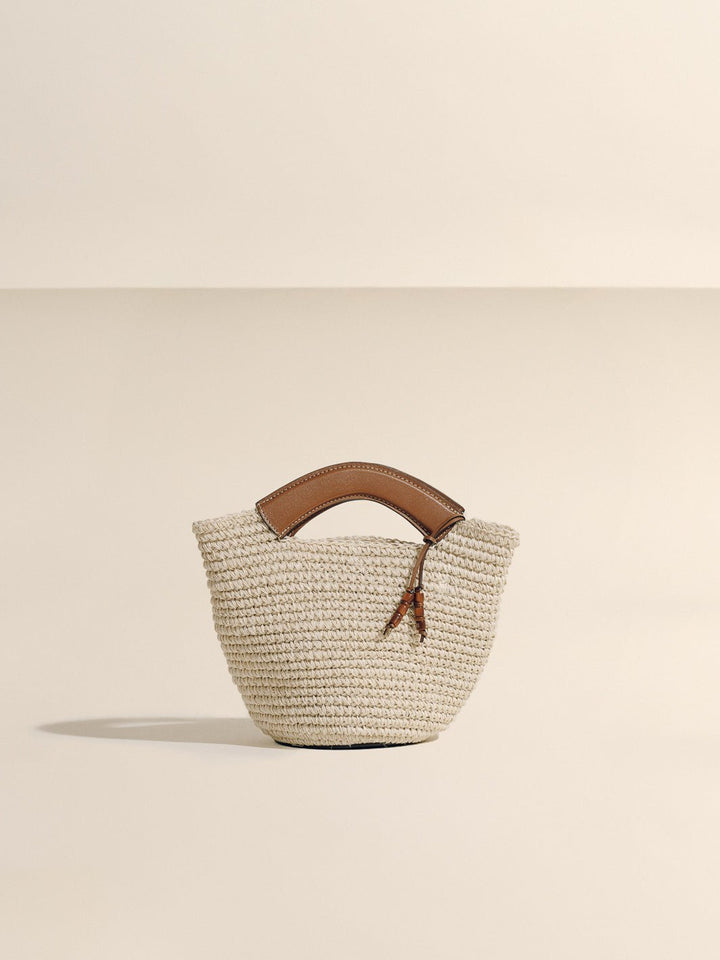 SMALL WOVEN SHOPPER